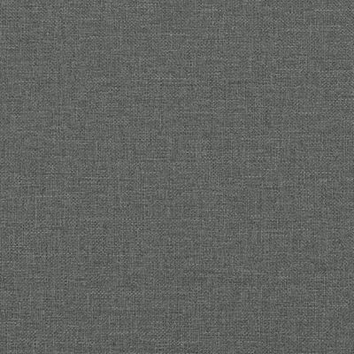 vidaXL Giroletto senza Materasso Grigio Scuro 140x200 cm Tessuto