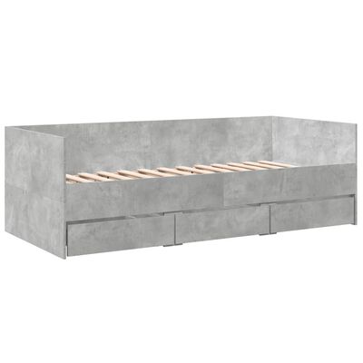 vidaXL Divano Letto con Cassetti senza Materasso 75x190 cm