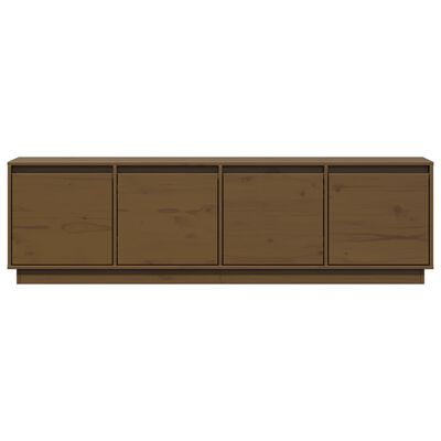 vidaXL Mobile Porta TV ambra 156x37x45 cm in Legno Massello di Pino