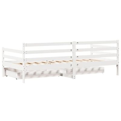 vidaXL Dormeuse con Cassetti 90x200 cm Legno Massello Pino