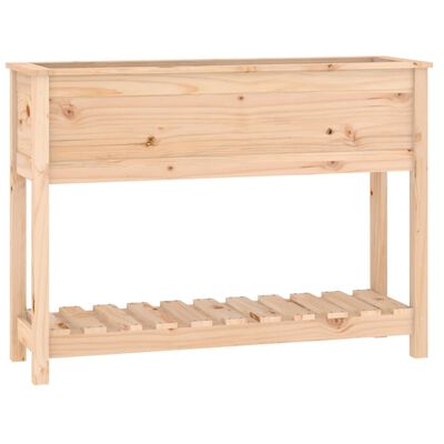 vidaXL Fioriera con Mensola 111,5x34,5x81 cm in Legno Massello di Pino