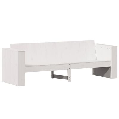 vidaXL Divano Giardino 3 Posti Bianco 189x60x62 cm Legno Massello Pino