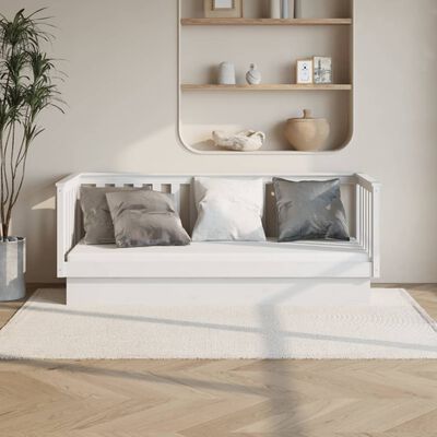 vidaXL Dormeuse senza Materasso Bianca 90x190 cm Legno Massello Pino