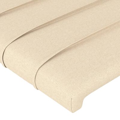 vidaXL Giroletto senza Materasso Crema 160x200 cm in Tessuto