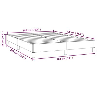 vidaXL Giroletto Marrone 180x200 cm in Similpelle