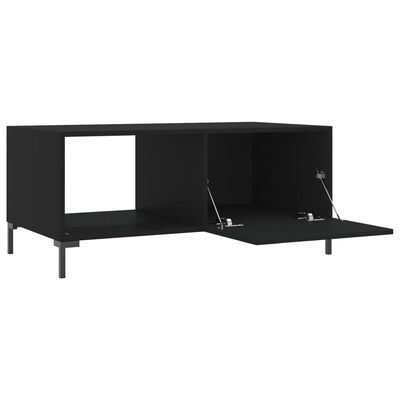 vidaXL Tavolino da Salotto Nero 90x50x40 cm in Legno Multistrato