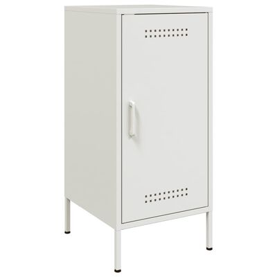 vidaXL Credenza Bianca 36x39x79 cm in Acciaio