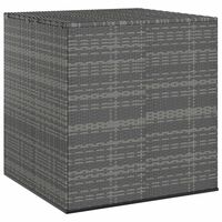 vidaXL Contenitore da Giardino in Rattan PE 100x97,5x104 cm Grigio