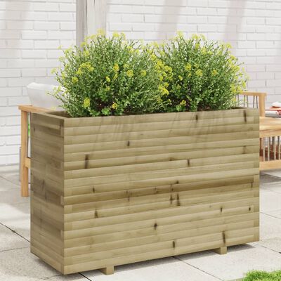 vidaXL Fioriera da Giardino 110x40x72,5 cm in Legno di Pino Impregnato