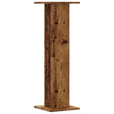 vidaXL Supporti per Piante 2 pz Legno Vecchio 30x30x95 cm Truciolato