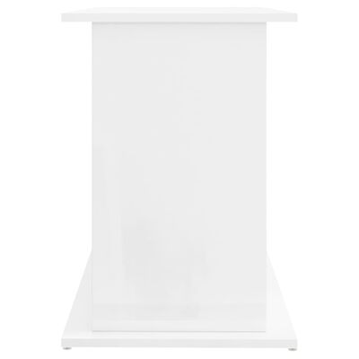 vidaXL Supporto Acquario 101x41x58 cm Legno Multistrato Bianco Lucido