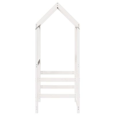 vidaXL Tetto Letto Bambini Bianco 98x70x176,5 cm Legno Massello Pino