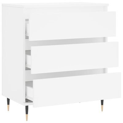 vidaXL Credenza Bianca 60x35x70 cm in Legno Multistrato