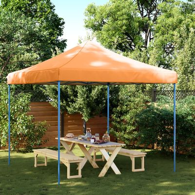 vidaXL Tenda da Festa Pieghevole Pop-Up Arancione 292x292x315 cm