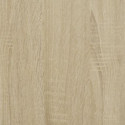 vidaXL Giroletto Rovere Sonoma 90x200 cm Legno Multistrato e Metallo