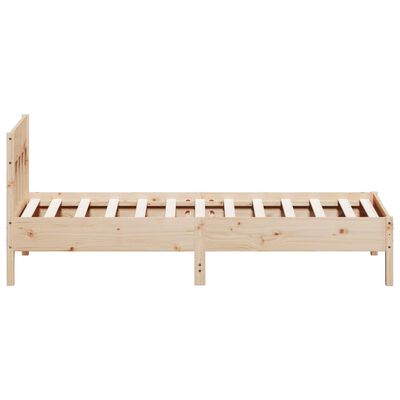 vidaXL Letto senza Materasso 75x190 cm in Legno Massello Pino