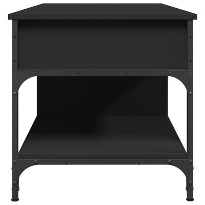 vidaXL Tavolino da Salotto Nero 100x50x50cm Legno Multistrato Metallo