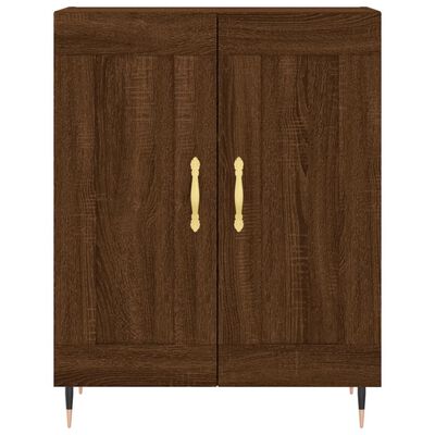 vidaXL Credenza Rovere Marrone 69,5x34x90 cm in Legno Multistrato