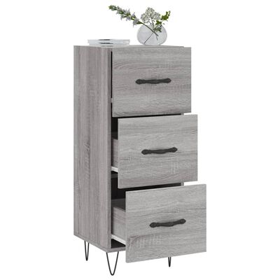 vidaXL Credenza Grigio Sonoma 34,5x34x90 cm in Legno Multistrato