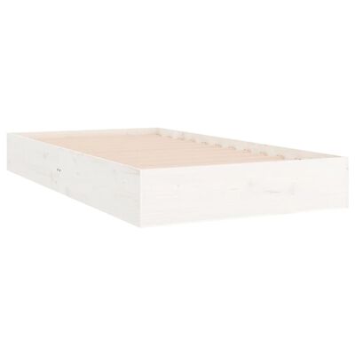 vidaXL Giroletto Bianco in Legno Massello 100x200 cm