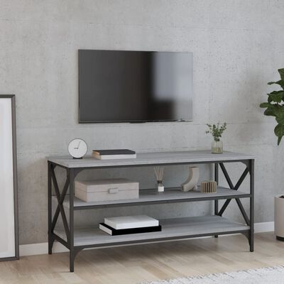 vidaXL Mobile Porta TV Grigio Sonoma 100x40x50 cm in Legno Multistrato