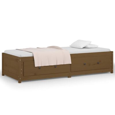 vidaXL Divano Letto senza Materasso Ambra 90x200cm Legno di Pino