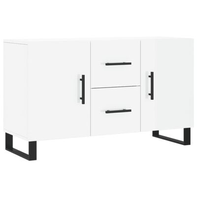 vidaXL Credenza Bianco Lucido 100x36x60 cm in Legno Multistrato