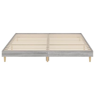 vidaXL Giroletto Grigio Sonoma 160x200 cm in Legno Multistrato