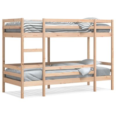 vidaXL Letto a Castello senza Materasso 90x190 cm Legno di Pino