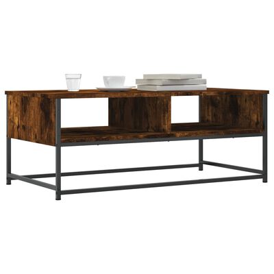 vidaXL Tavolino da Salotto Rovere Fumo 100x51x40 cm Legno Multistrato