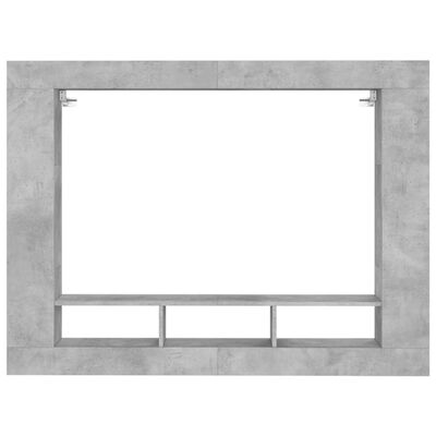 vidaXL Mobile Porta TV Grigio Cemento 152x22x113 cm Legno Multistrato