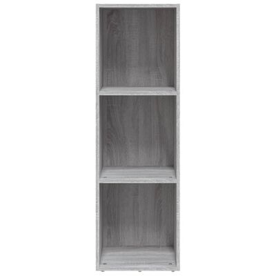 vidaXL Libreria/Mobile TV Grigio Sonoma 36x30x114 cm Legno Multistrato