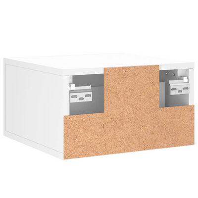 Comodini sospesi 2 pz rovere marrone 35x35x20 cm