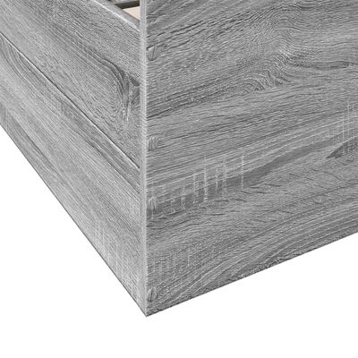 vidaXL Giroletto Cassetti Grigio Sonoma 90x190 cm Legno Multistrato