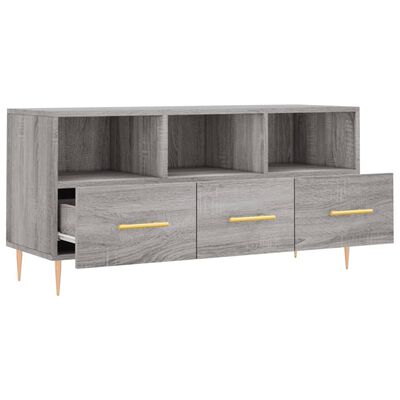 vidaXL Mobile TV Grigio Sonoma 102x36x50 cm in Legno Multistrato