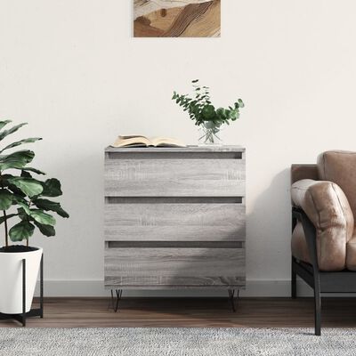 vidaXL Credenza Grigio Sonoma 60x35x70 cm in Legno Multistrato