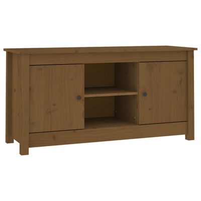 vidaXL Mobile Porta TV Ambra 103x36,5x52 cm in Legno Massello di Pino