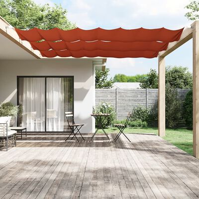 vidaXL Paravento Verticale Terracotta 100x420 cm in Tessuto Oxford