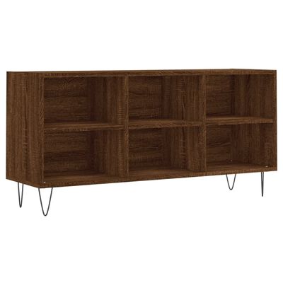 vidaXL Mobile Porta TV Rovere Marrone 103,5x30x50 cm Legno Multistrato