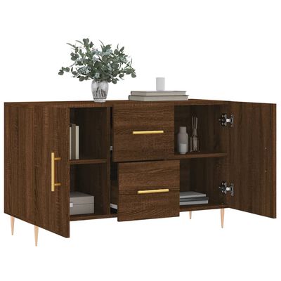 vidaXL Credenza Rovere Marrone 100x36x60 cm in Legno Multistrato