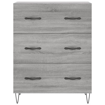 vidaXL Credenza Grigio Sonoma 69,5x34x90 cm in Legno Multistrato