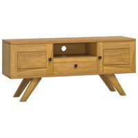 vidaXL Mobile Porta TV 110x30x50 cm in Legno Massello di Teak