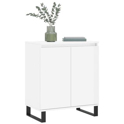 vidaXL Credenza Bianco Lucido 60x35x70 cm in Legno Multistrato