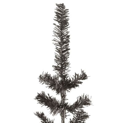 vidaXL Albero di Natale Sottile Nero 240 cm