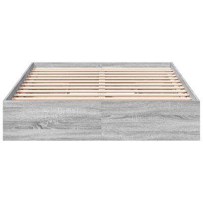 vidaXL Giroletto Cassetti Grigio Sonoma 120x200 cm Legno Multistrato