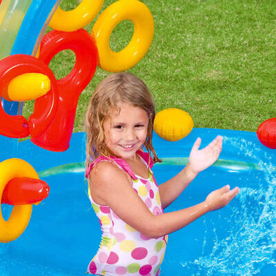 Intex Piscina Gonfiabile Rainbow Ring Play Center 297x193 x135 cm