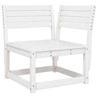 vidaXL Set Divani da Giardino 6 pz Bianco in Legno Massello di Pino