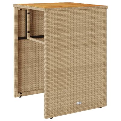 vidaXL Set da Bistrò 3 pz con Cuscini Beige in Polyrattan