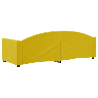 vidaXL Letto da Giorno Giallo 80x200 cm in Velluto