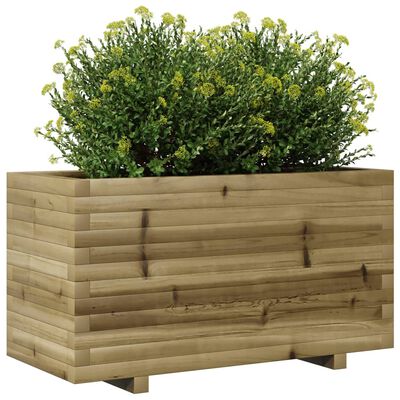 vidaXL Fioriera da Giardino 90x40x49,5 cm in Legno di Pino Impregnato